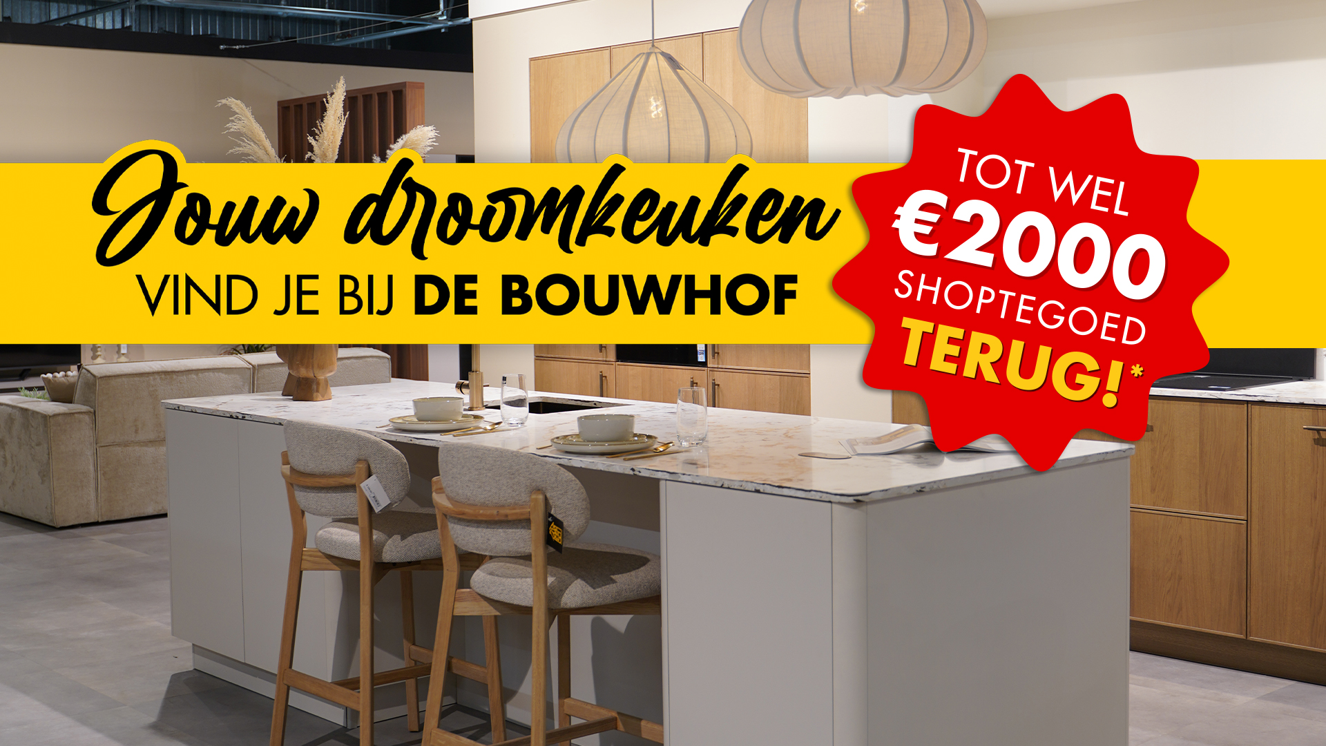Tot wel €2000 stoptegoed terug bij aankoop van een keuken*